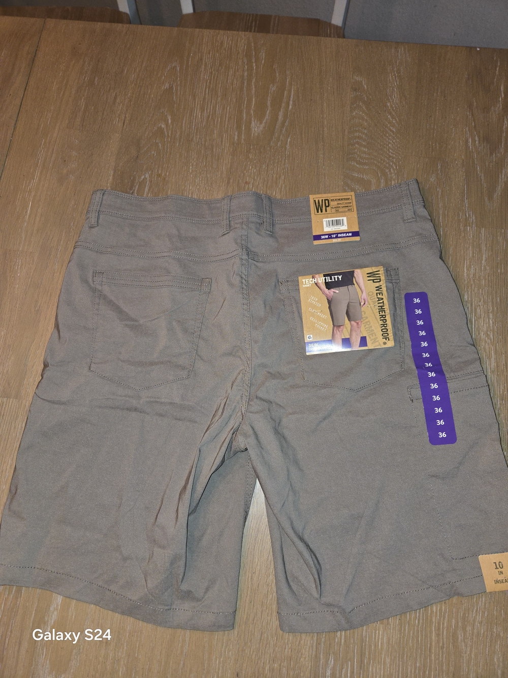 Weatherproof Tech Utility Men’s Shorts Sz 36 Waist New WP